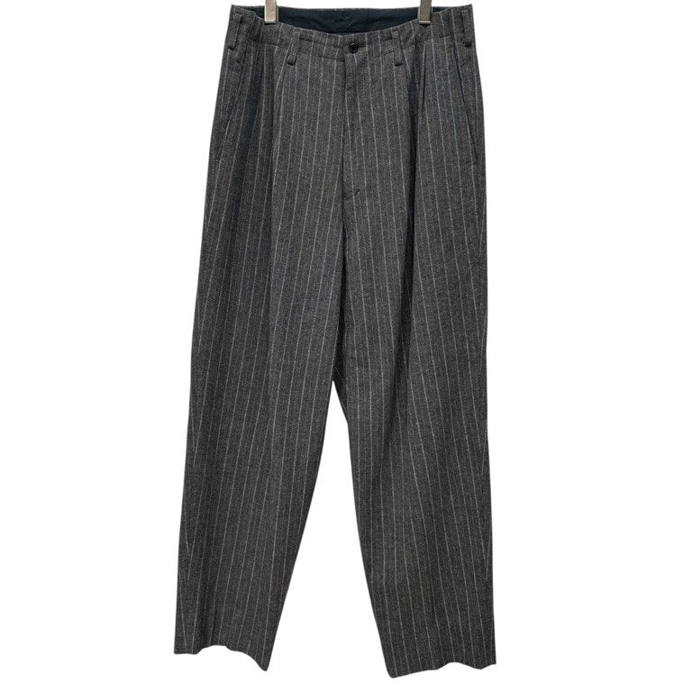 Y's for men グレーストライプウールツイードセットアップスーツ テーラードジャケット パンツ スラックス トラウザーズ Archive 90s Yohji Yamamoto Pour Homme ワイズフォーメン ヨウジヤマモトプールオム メンズ