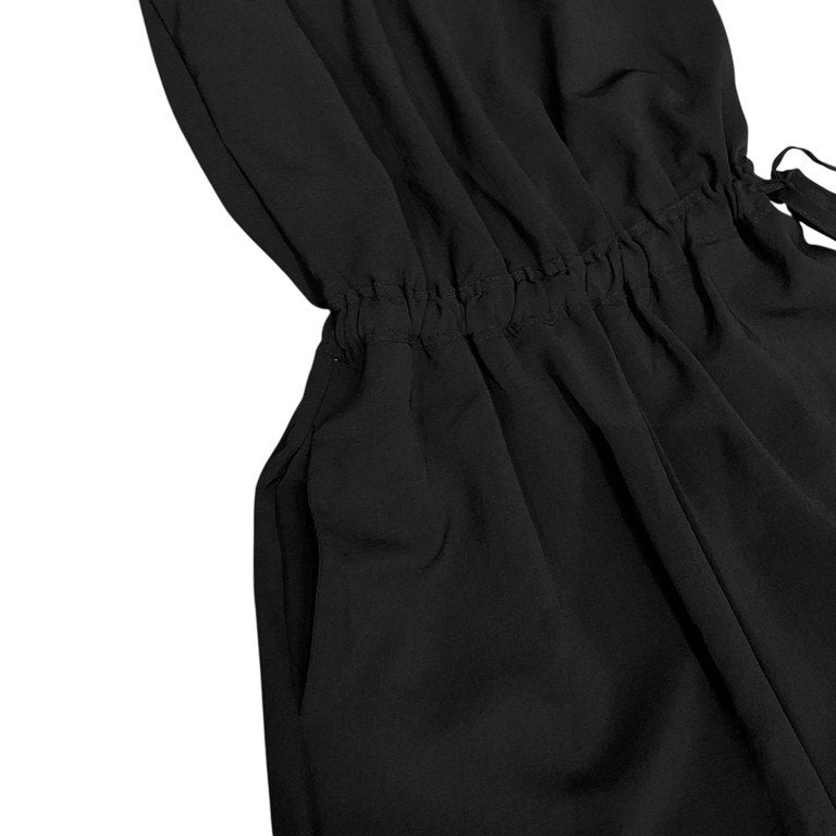 McQ Alexander McQueen ポリエステルトロピカルチューブトップワイドサロペット オールインワン ジャンプスーツ パンツ ノースリーブ マックキュー アレキサンダーマックイーン レディース