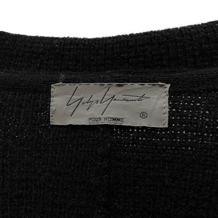 Yohji Yamamoto Pour Homme 18AW ホワイトステッチボタンホール3Bニットテーラードジャケット カーディガン トップス アウター HV-K95-199 ヨウジヤマモトプールオム メンズ