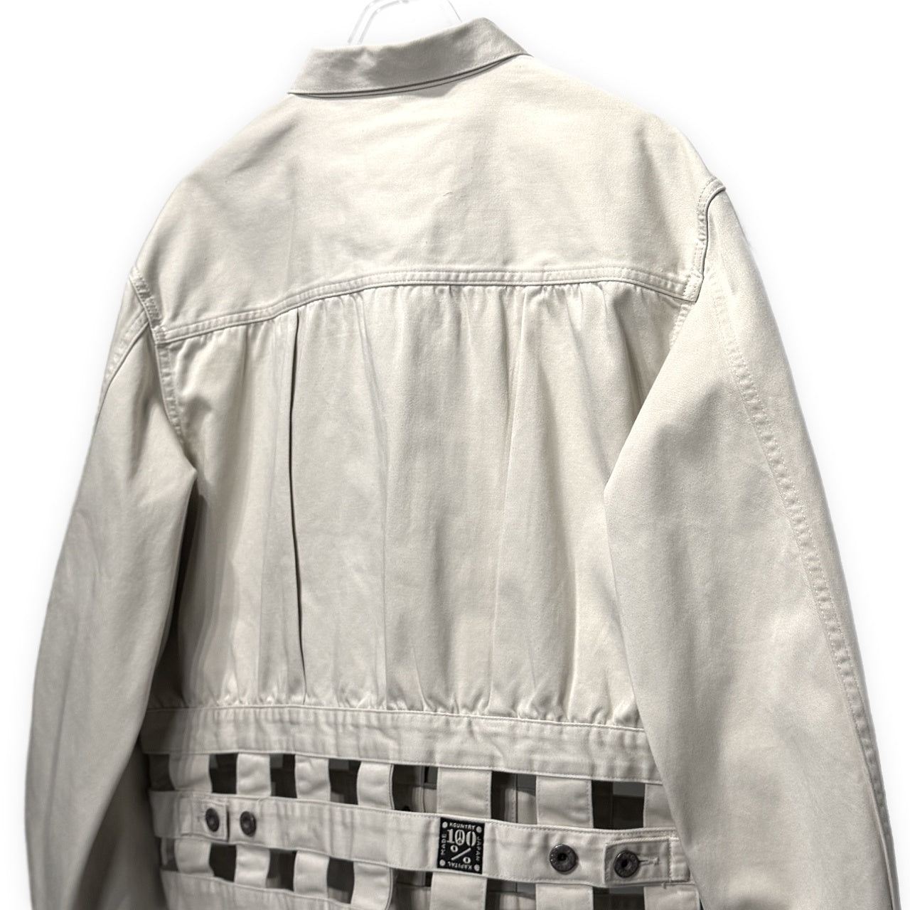 KAPITAL VINTAGE SATIN WINDOWPANE 1st JACKET ヴィンテージサテンウインドウペンファーストジャケット トラッカー ブルゾン キャピタル メンズ