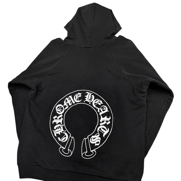 CHROME HEARTS Horseshoe Pullover FUCK YOU Hoodie ホースシュープリントサーマルプルオーバーパーカー フーディ Archive 90s トップス ロゴ クロムハーツ メンズ