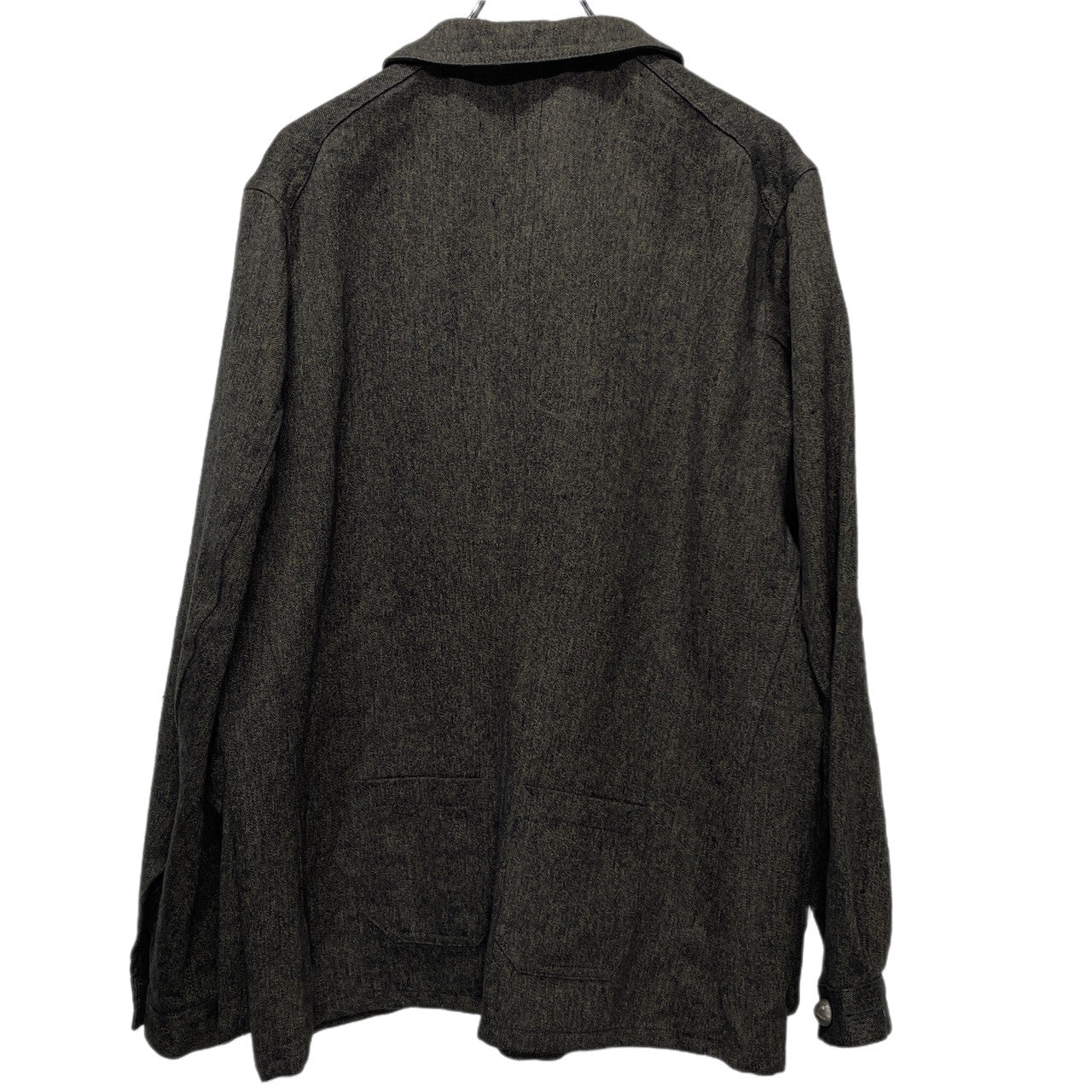 Nigel Cabourn FRENCH WORK JACKET - HEMP ヘンプコットンブラックシャンブレーチェンジメタルボタンフレンチワークジャケット ブルゾン コート アウター 定価66,000円 ナイジェルケーボン メンズ