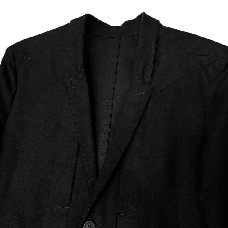 Rick Owens 23AW LUXOR FOGPOCKET LIDO JACKET コットンモールスキンフォグポケットバックベルトテーラードジャケット ブレザー ブルゾン コート アウター RU02C7723-MO リックオウエンス メンズ