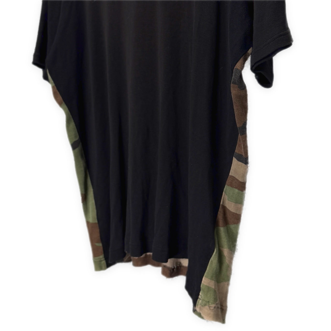 Yohji Yamamoto Pour Homme 10AW THE MEN 4.1 2010 TOKYO 迷彩切り替えバックロゴプリントカットソー Tシャツ Tee T-shirt カモフラージュ柄 半袖 Archive ヨウジヤマモトプールオム メンズ