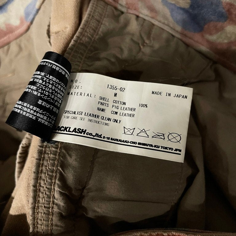 ISAMU KATAYAMA BACKLASH ハンドプリントカモフラージュカットオフカーゴパンツ 迷彩 総柄 ボトムス イサムカタヤマ バックラッシュ メンズ