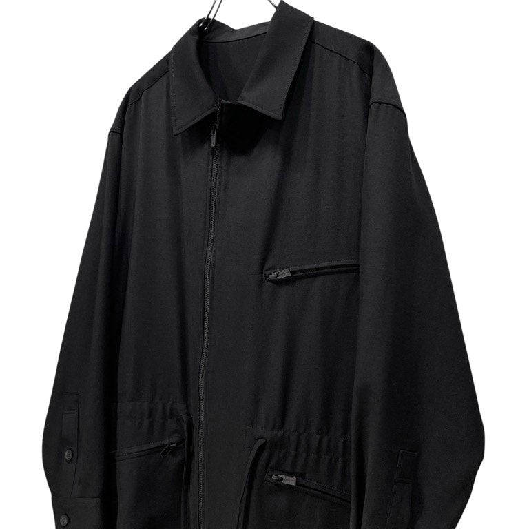 Yohji Yamamoto Pour Homme 22AW WOOL GABARDINE FASTENER BLOUSON ウールギャバジンファスナーロングブルゾン ジャケット コート シャツ Archive ヨウジヤマモトプールオム メンズ