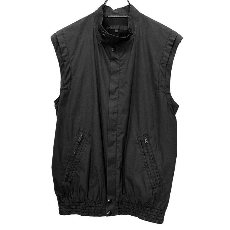 VERONIQUE BRANQUINHO コットンブロード袖ジップ着脱2WAYスタンドカラーブルゾン ジャケット ベスト Archive 90s 00s