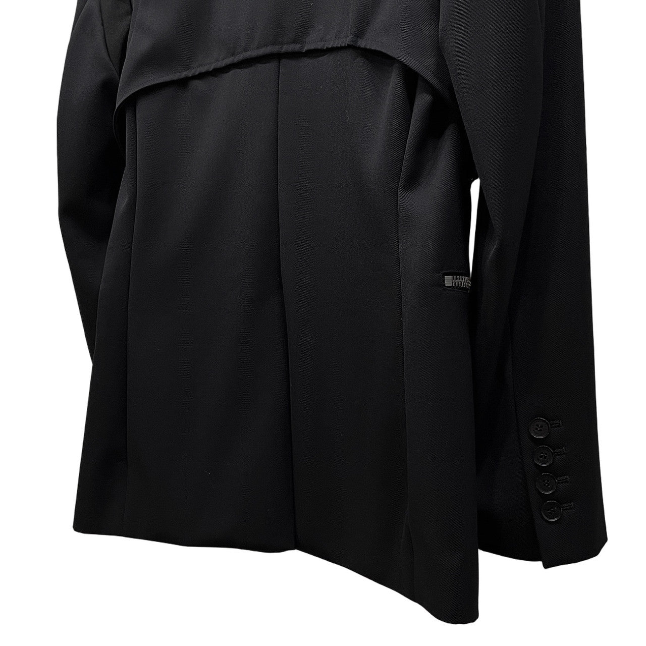 JOHN LAWRENCE SULLIVAN 21AW LAYERED JACKET DORMEUIL社ウールギャバジンサイドベルト2Bレイヤードテーラードジャケット ブレザー ブルゾン コート アウター 定価176,000円 ジョンローレンスサリバン メンズ