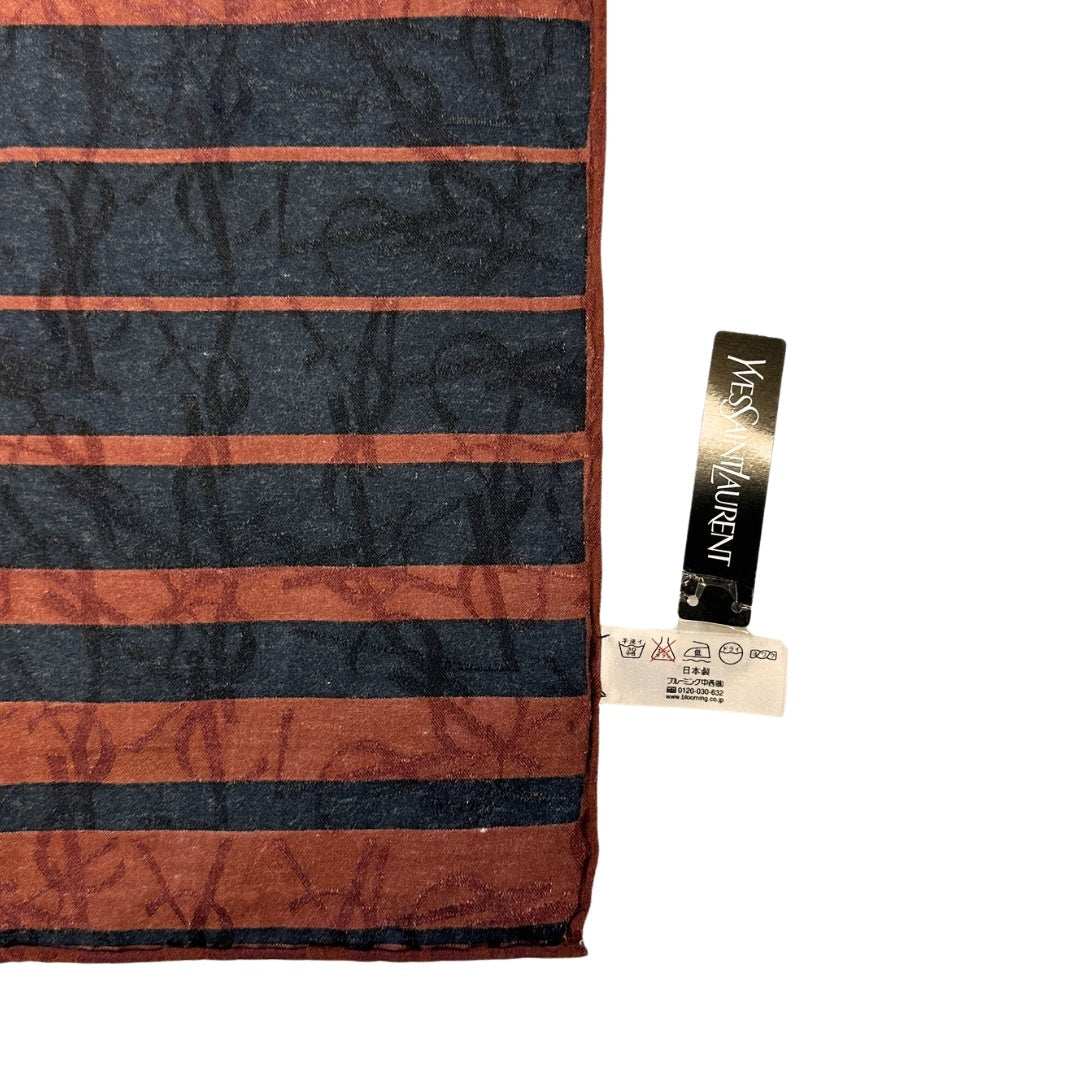 YVES SAINT LAURENT YVES SAINT LAURENT スカーフ ストライプ