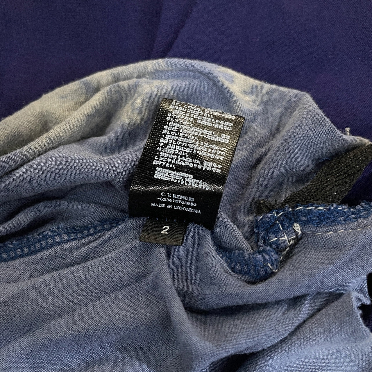 KMRii 抜染プリントグラデーションVネックモダールカットソー Tシャツ Tee T-shirt トップス Y2K ケムリ メンズ
