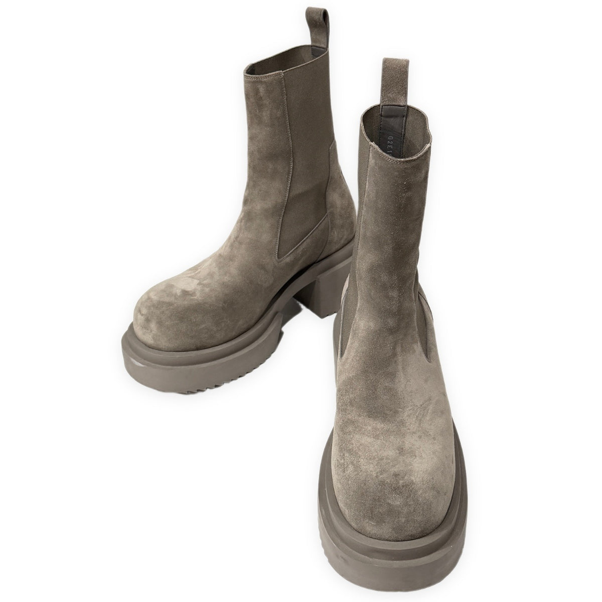 Rick Owens 25AW BEATLE BOGUN スエードレザー ビートル ボウガン スウェード サイドゴア ブーツ シューズ 厚底 靴 クツ RU02E1832LVS 定価253,000円 リックオウエンス メンズ