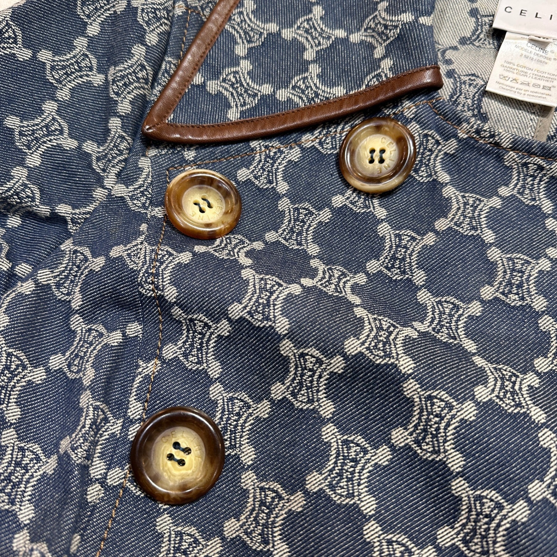 CELINE CELINE デニムPコート トリンオフ