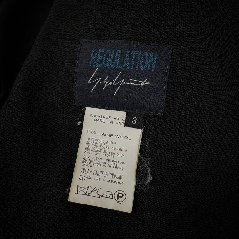 REGULATION Yohji Yamamoto 15AW ウールギャバジンスーパーサルエルテーパードワイドパンツ ボトムス ペンギンパンツ レギュレーション ヨウジヤマモト レディース