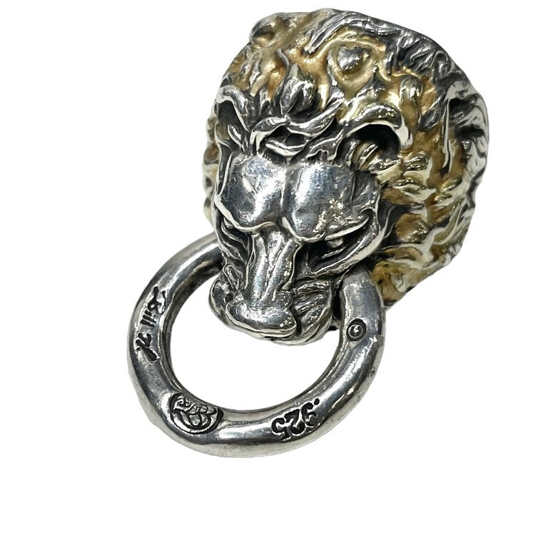 BILL WALL LEATHER 25th Anniversary Limited Edition BWR395R LION W/ RING IN MOUTH 金ロウカスタムライオンマウスリング