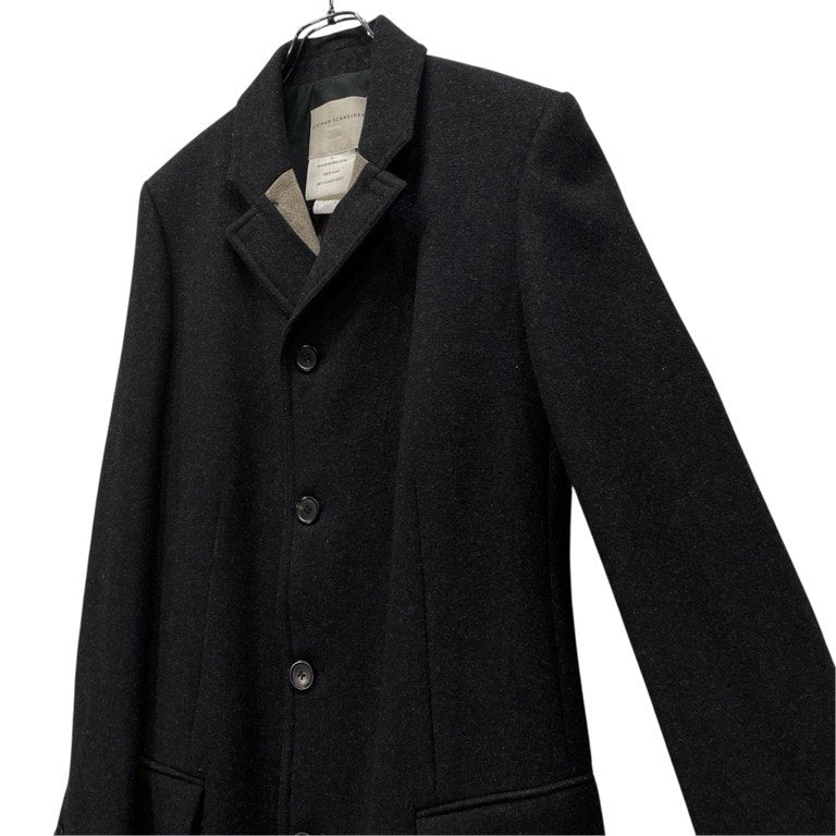 STEPHAN SCHNEIDER ウールダブルフェイスロングコート チェスター ジャケット ブルゾン アウター ステファンシュナイダー メンズ