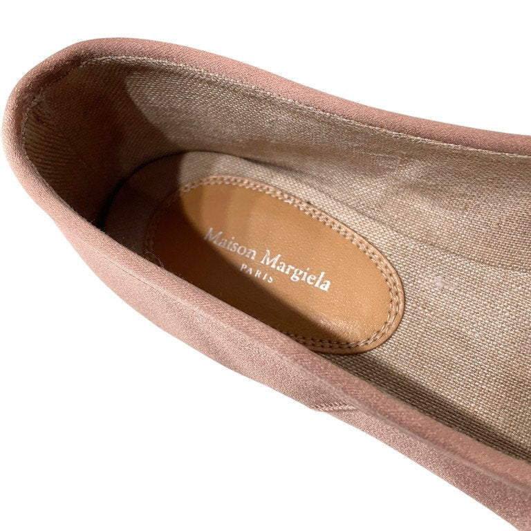 Maison Margiela 22 22AW Satin Tabi サテンタビバレエシューズ 足袋 バレリーナ フラット ダスティローズ パンプス 靴 クツ 定価93,500円 メゾンマルジェラ レディース