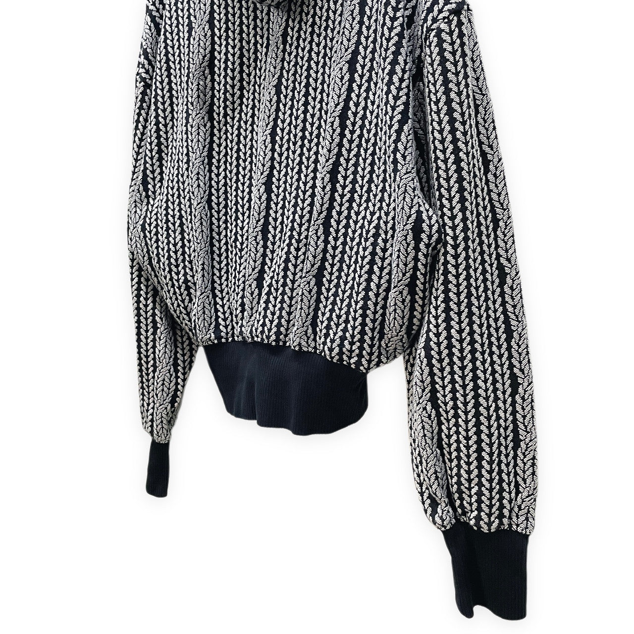 anrealage homme 24AW ROPE KNITTING JACQUARD SWEAT HOODIE ロープ柄ジャカードプルオーバースウェットパーカー フーディ トップス 定価46,200円 アンリアレイジ オム メンズ