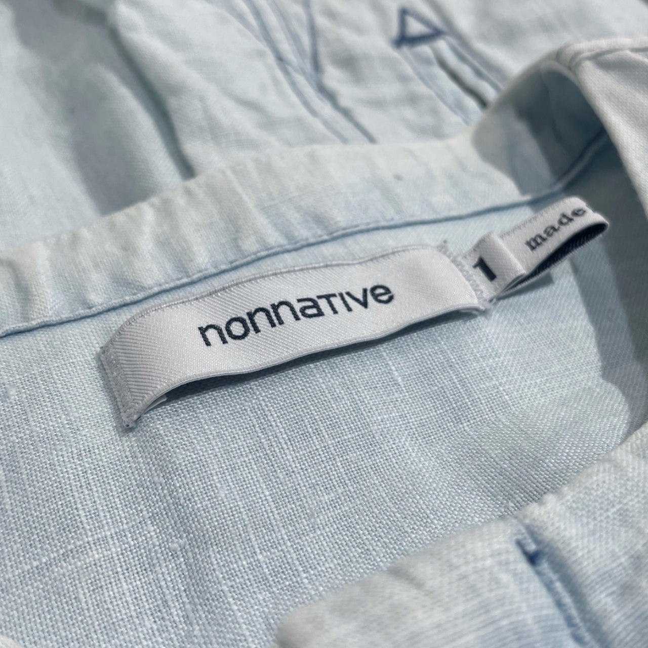 nonnative 16SS リネンバンドカラープルオーバーロングシャツ ブラウス トップス ノンネイティブ メンズ