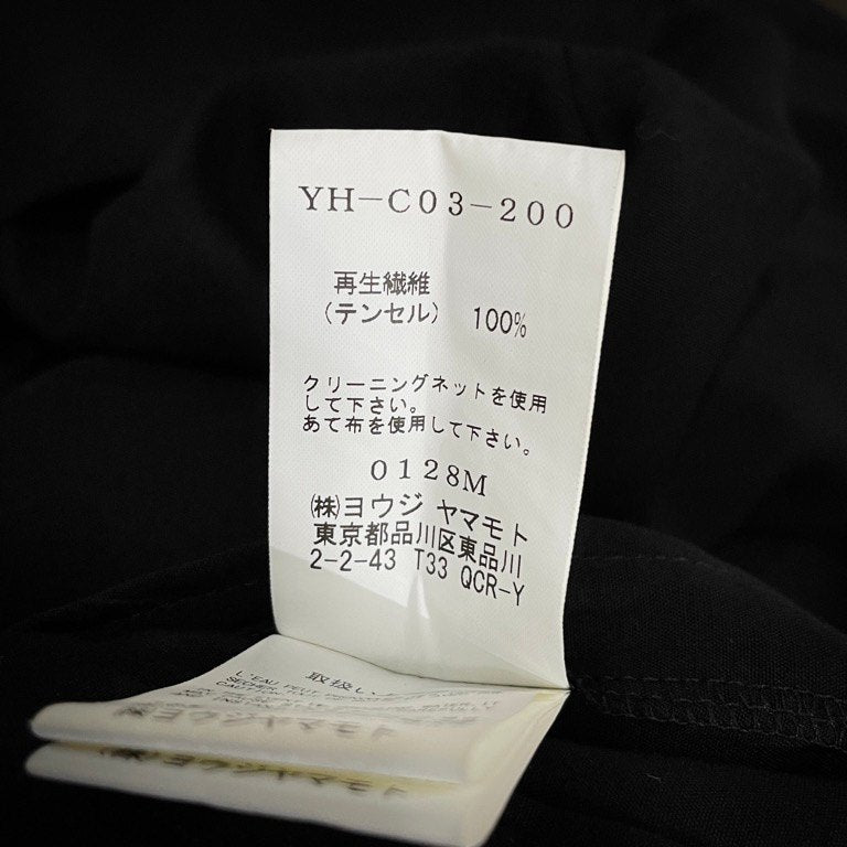 Y's 19SS テンセルローンボタンレスロングコート ジャケット ブルゾン アウター Yohji Yamamoto Femme ヨウジヤマモトファム ワイズ レディース