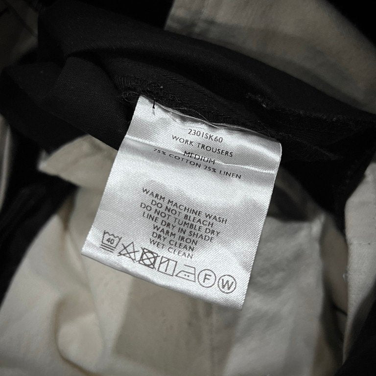 SHINYA KOZUKA 23SS WORK TROUSERS コットンリネンギャバジンテーパードワークパンツ スラックス トラウザーズ ボトムス シンヤコヅカ メンズ