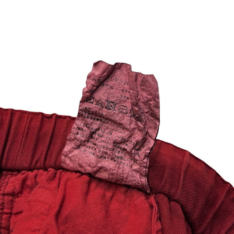 COMME des GARCONS SHIRT ポリエステルコットン製品染めクロップドサルエルイージーパンツ ウエストゴム ドローストリング CdG コムデギャルソン シャツ メンズ