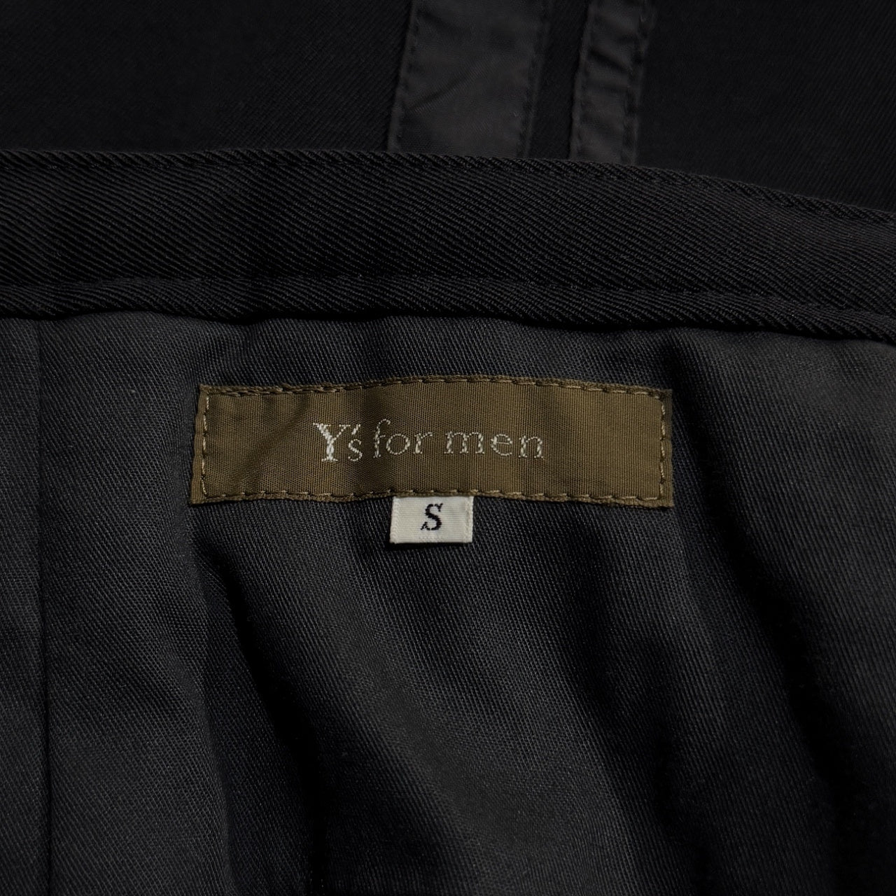 Y's for men ウールギャバジンサイドストライプ2タックワイドテーパードパンツ スラックス トラウザーズ Archive 90s Yohji Yamamoto Pour Homme ヨウジヤマモトプールオム ワイズフォーメン メンズ