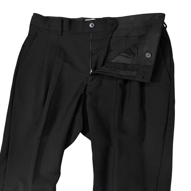 marka 2TUCK SLIM TAPERED FIT ウールモヘヤスリムテーパードフィットパンツ スラックス トラウザーズ ボトムス モヘア 定価28,600円 マーカ メンズ