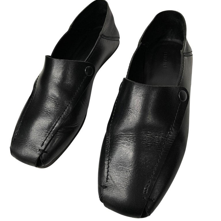 LEMAIRE 22SS FOLDED MULES レザースクエアトゥフォールデッドミュール モカシン スリッポン ドライビングシューズ 靴 クツ ルメール メンズ