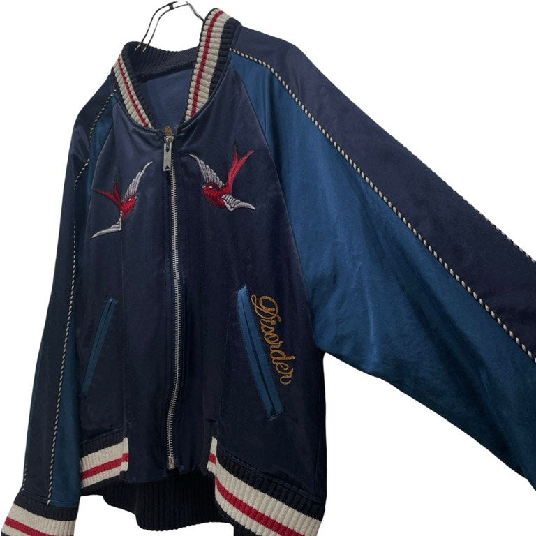 Maison MIHARA YASUHIRO スワロー刺繍スーベニアジャケット ツバメ 薔薇 花 スカジャン ブルゾン コート アウター メゾン ミハラヤスヒロ メンズ