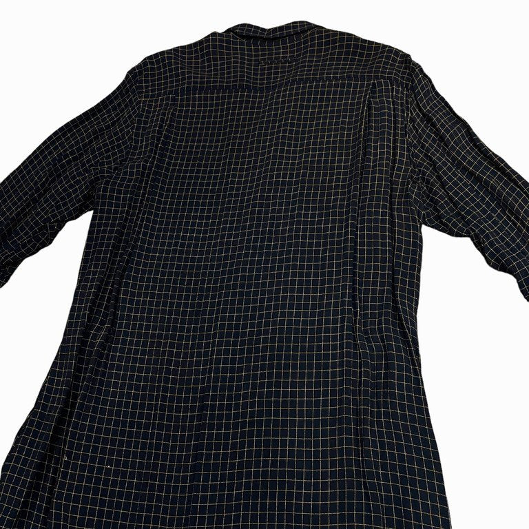Jean Paul GAULTIER HOMME 95SS レーヨンアセテートジョーゼットフロントプリーツオープンカラーロングシャツ Archive 90s JPG ピンタック ブラウス パジャマシャツ コート ジャンポールゴルチエ オム ゴルチェ メンズ