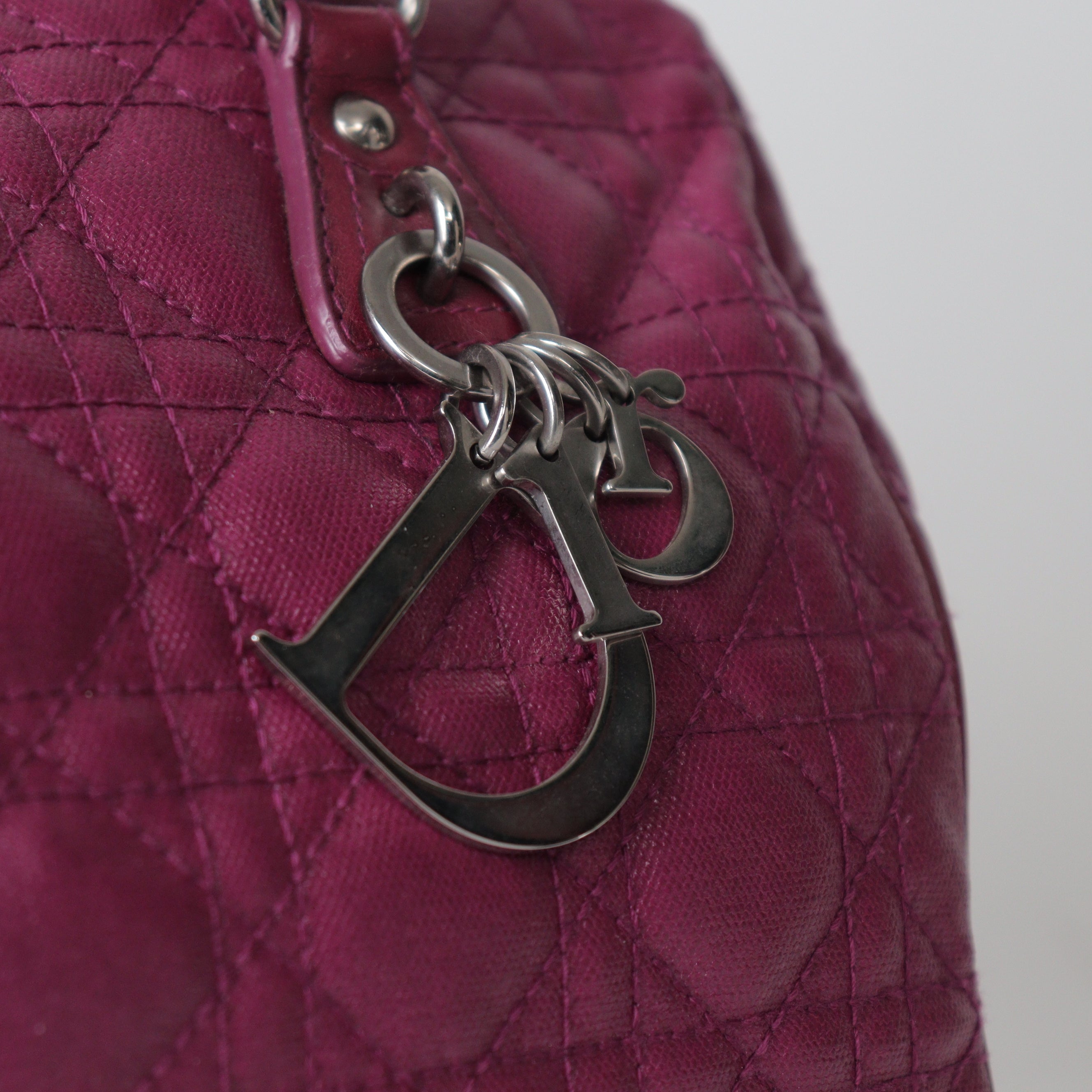 Christian Dior ミニボストンバッグ カナージュ