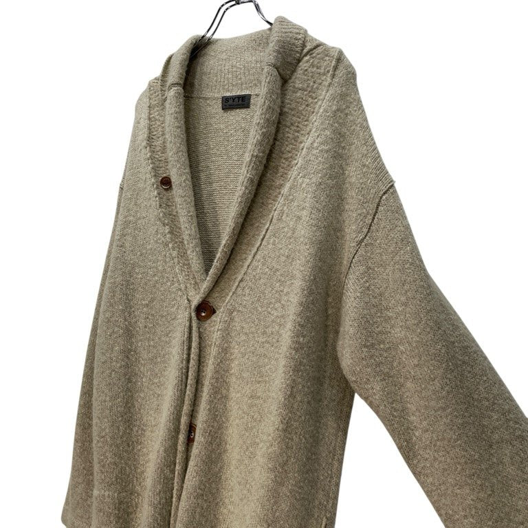 S'YTE Yohji Yamamoto 18AW ショールカラーロングニットコート カーディガン ガウン トップス アウター サイト ヨウジヤマモト メンズ レディース ユニセックス