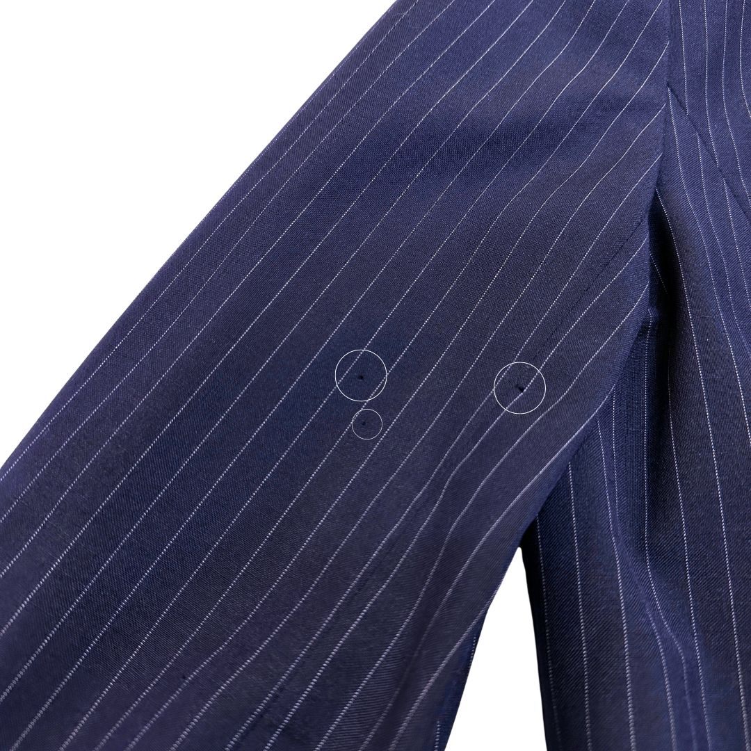 HERMES Hermès ピンストライプ ダブルジャケット