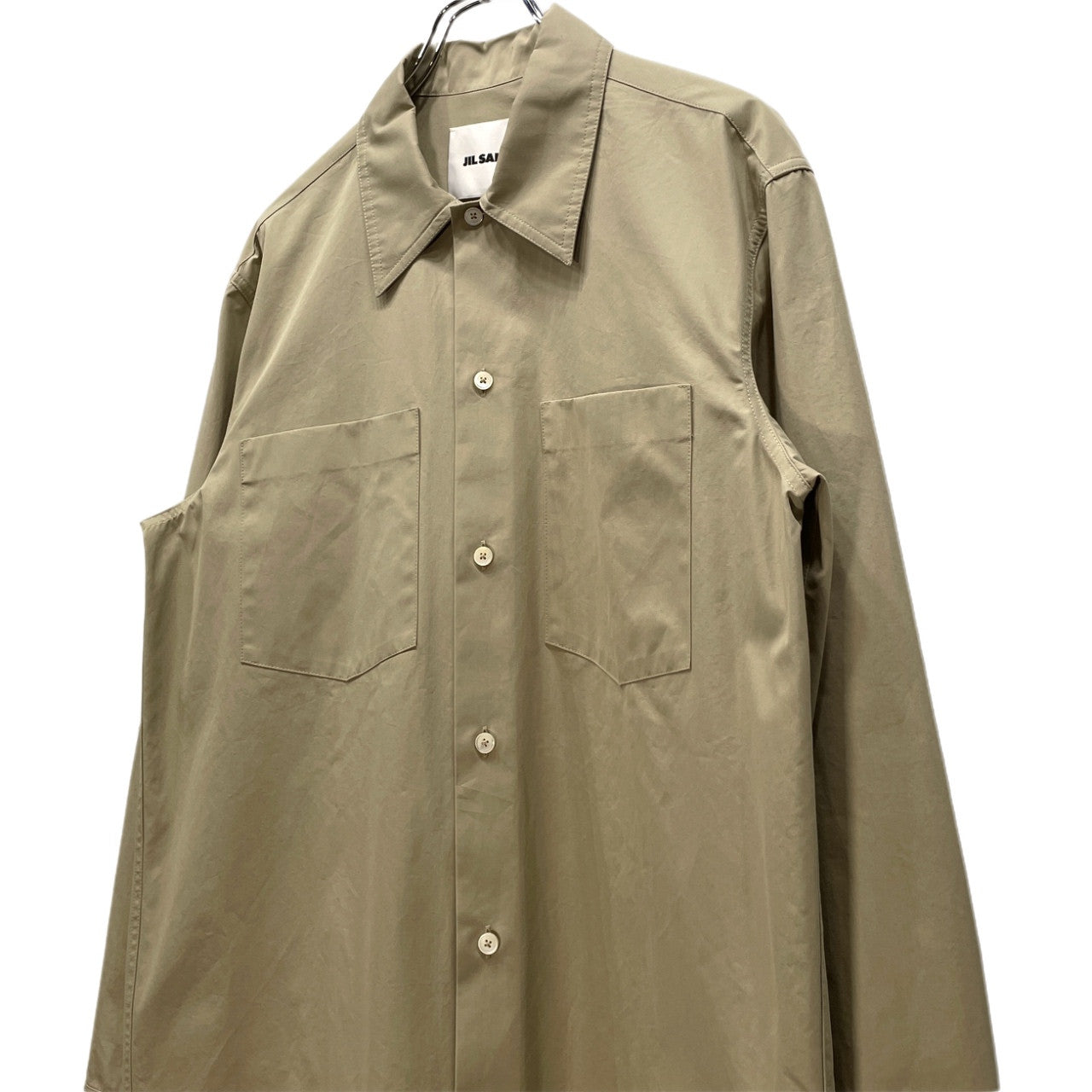 JIL SANDER 23SS コットンブロードダブルポケットボックスシルエットシャツ ブラウス トップス ジルサンダー メンズ