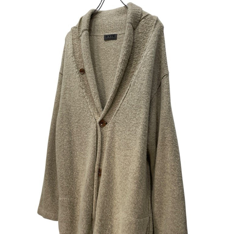 S'YTE Yohji Yamamoto 18AW ショールカラーロングニットコート カーディガン ガウン トップス アウター サイト ヨウジヤマモト メンズ レディース ユニセックス