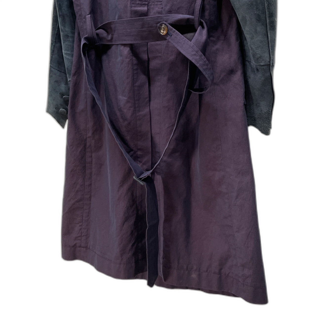 TAKAHIRO MIYASHITA TheSoloist. 13SS リバースラムレザーカットオフ袖切替ロングコート アウター ホースレザー 定価134,540円 Symphony #0007 ジャケット ブルゾン タカヒロミヤシタ ザ ソロイスト メンズ