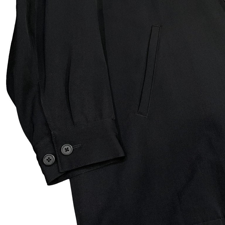 Y's for men ウールギャバジンダブルジップフーデッドロングジャケット ブルゾン コート Archive 90s