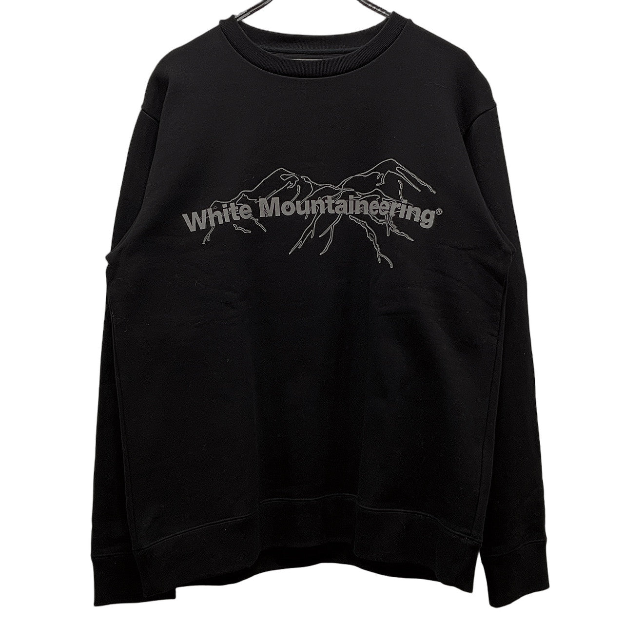 White Mountaineering 20AW Logo printed sweat shirt ロゴプリントシルケット加工スウェットシャツ 定価20,900円 ホワイトマウンテニアリング メンズ