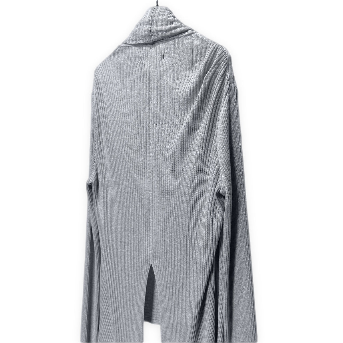 MA_JULIUS 10SS レーヨンナイロンリブ編みドレープロングニットカーディガン セーター トップス アウター エムエー ユリウス メンズ レディース ユニセックス