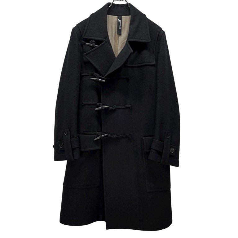 Ground Y 19AW ウールモッサトグルボタンロングコート ダッフル アウター Yohji Yamamoto グラウンドワイ ヨウジヤマモト メンズ レディース ユニセックス