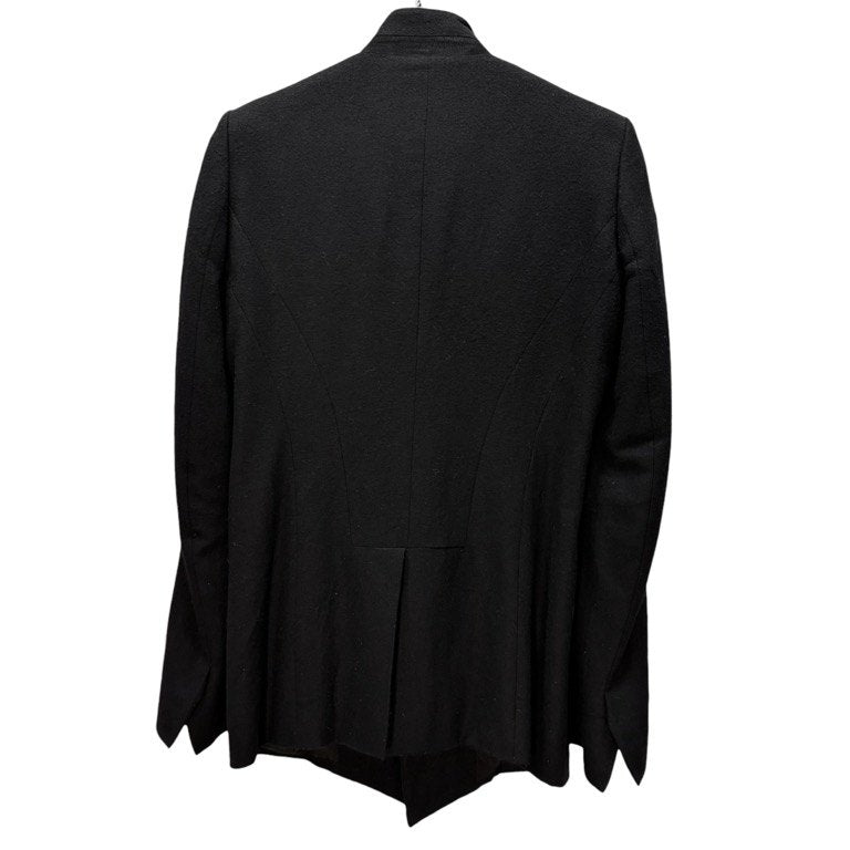 JULIUS 13AW シュリンクウール&メルトン1Bナローラペルテーラードジャケット crack; ブルゾン コート アウター ユリウス メンズ