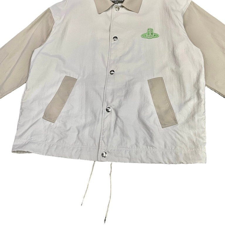Vivivenne Westwood MAN 22SS ナイロンバイカラーオーブワッペンコーチジャケット ブルゾン