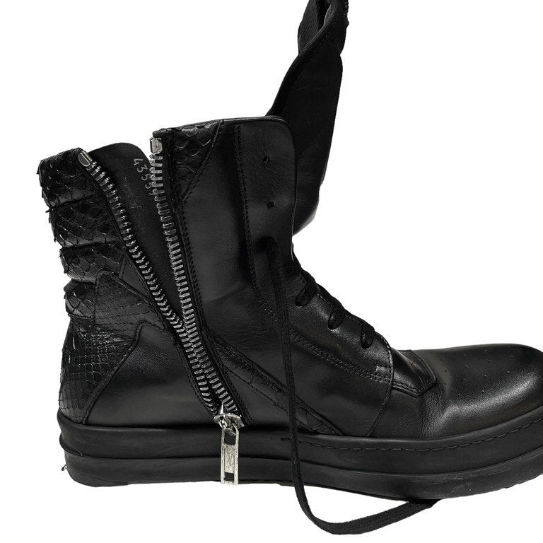 Rick Owens PYTHON GEOBASKET パイソンカーフレザーハイブリッドジオバスケット