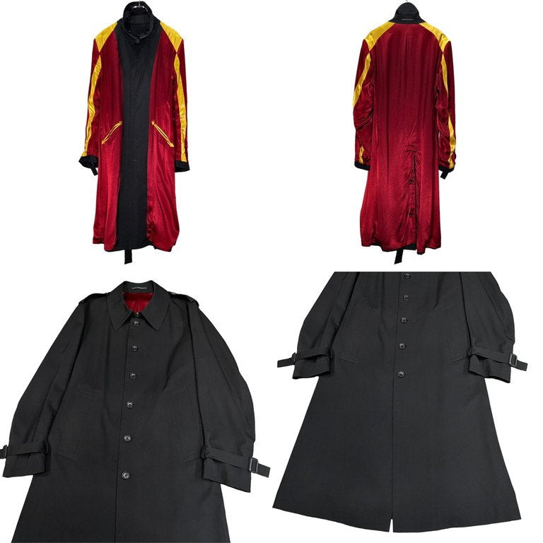 Y's for men 04AW ウールギャバジンスーベニアライニングリバーシブルトレンチコート ジャケット スカジャン ブルゾン アウター Archive Yohji Yamamoto Pour Homme ヨウジヤマモトプールオム ワイズフォーメン メンズ
