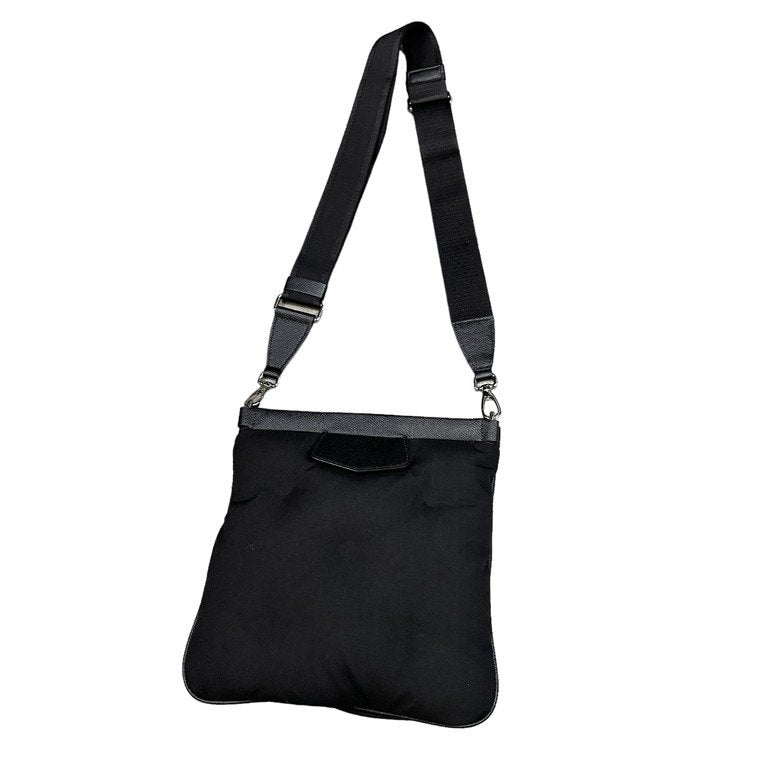 Maison Margiela 11 2023 GLAM SLAM SPORT FLAT POCKET ナイロンカーフレザーグラムスラムショルダーバッグ 鞄 カバン スポーツフラットポケット SB2WG0008 P1511 T8013 定価205,700円