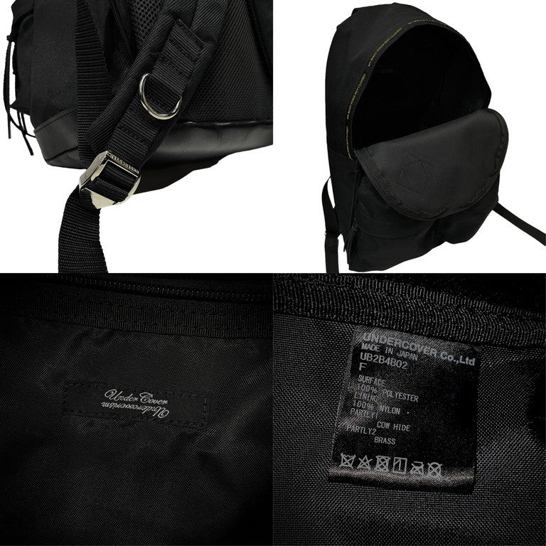 UNDERCOVER カウレザーボトムダブルポケットバックパック リュックサック バッグ UB2B4B02