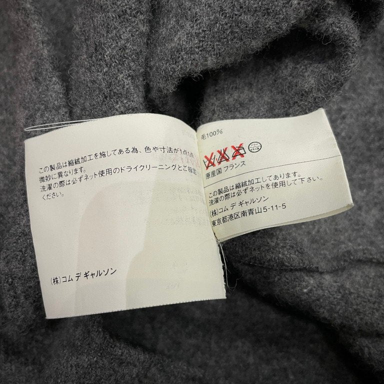 COMME des GARCONS SHIRT 縮絨ウールカットオフパッチワークシャツ Archive 90s ブラウス トップス コムデギャルソンシャツ メンズ