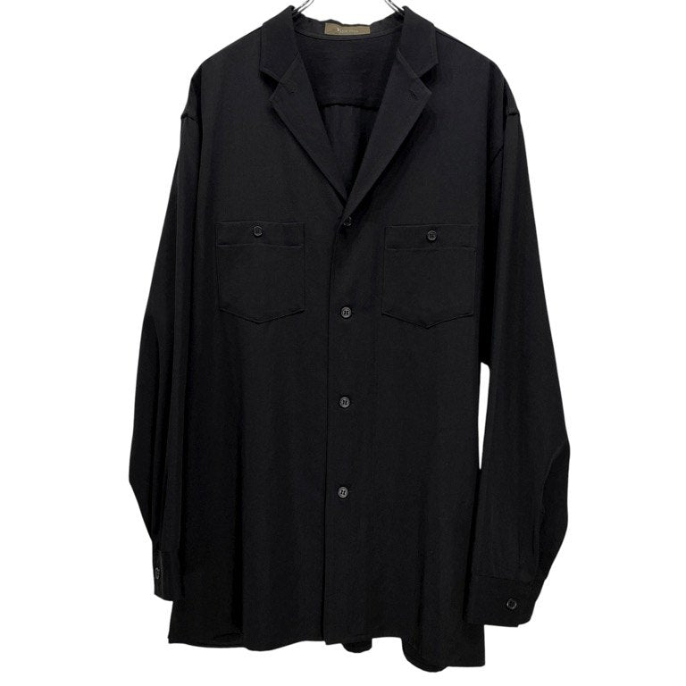 Y's for men ウールギャバジンダブルポケットラペル付きシャツ ブラウス トップス Archive 90s Yohji Yamamoto Pour Homme ワイズフォーメン ヨウジヤマモトプールオム メンズ