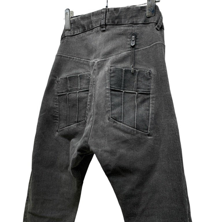 Boris Bidjan Saberi 16AW P13TF RESIN DYED DARK GREY レジンダイタイトフィットパンツ ストレッチスキニージーンズ ボトムス ボリスビジャンサベリ メンズ