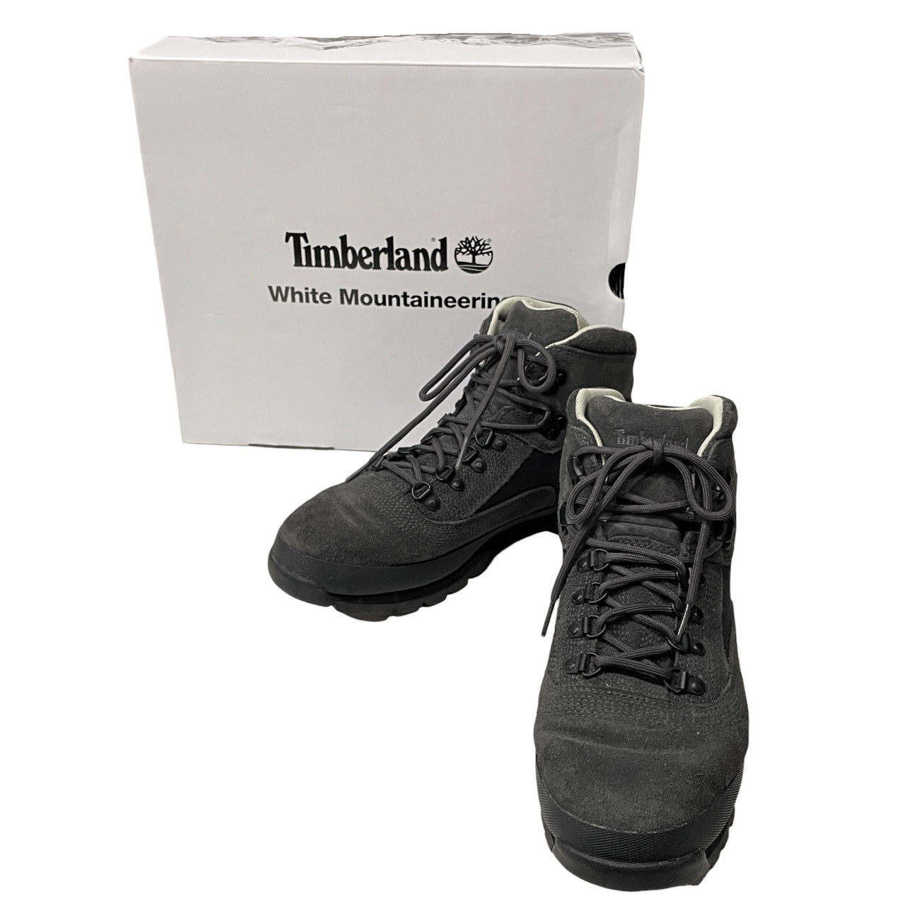 White Mountaineering × Timberland EURO HIKER MID LACE WATERPROOF BOOT BLACK SUEDE スエードレザーウォータープルーフミッドカットブーツ シューズ 靴 クツ 27cm ホワイトマウンテニアリング ティンバーランド メンズ